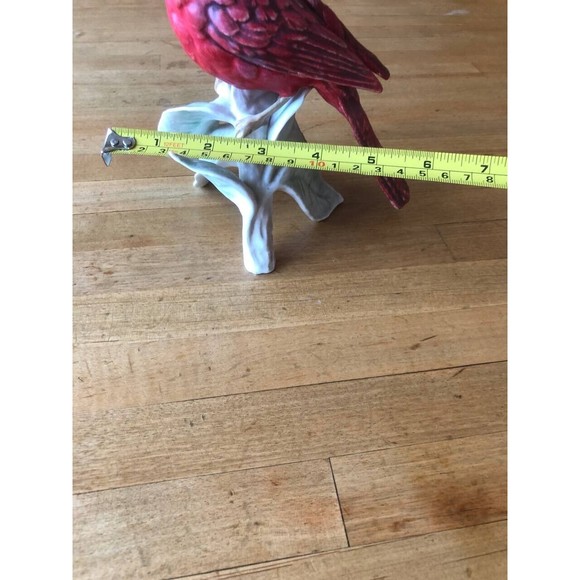 Vintage Goebel Red Cardinal Porcelain Bird Figurine 1969 West Germany - Picture 8 of 11